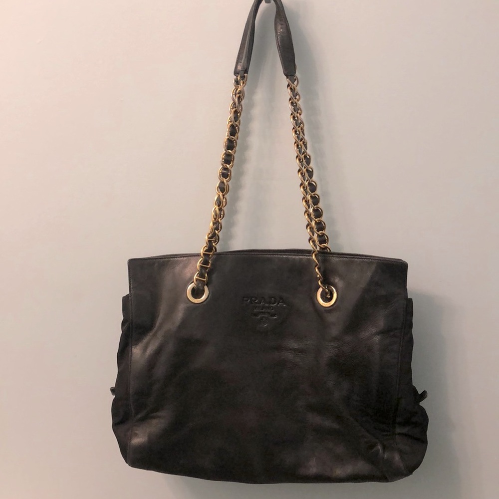 Prada Chain Handle Shoulder Bag
